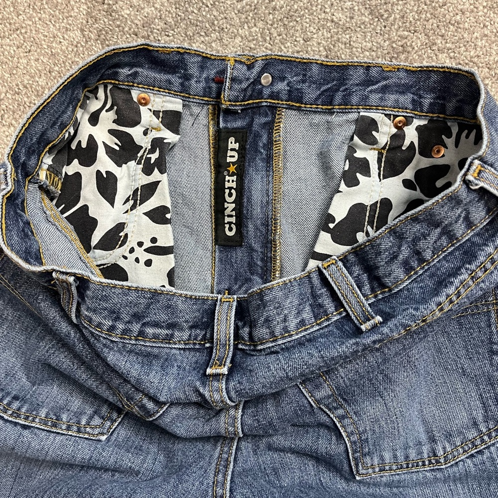 Cinch Men's Straight Blue Jeans 33 x 34 - Picture 10 of 11